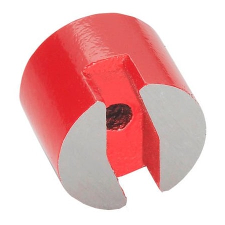 J.W. Winco J.W. Winco Button-Type Magnet w/ Thru Hole - .51" Diameter, Steel 60-AN-13